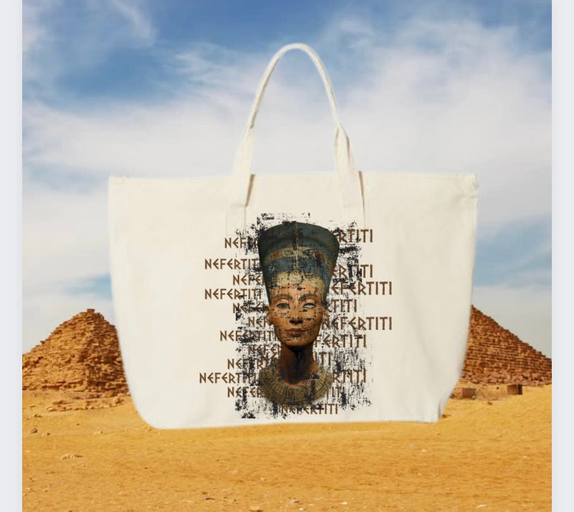 NEFERTITI ZIPPER TOTE